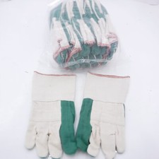 12 Pairs Mens Xlarge Heavy Weight Hot Mill Burlap Lining Nap Out Canvas Gloves