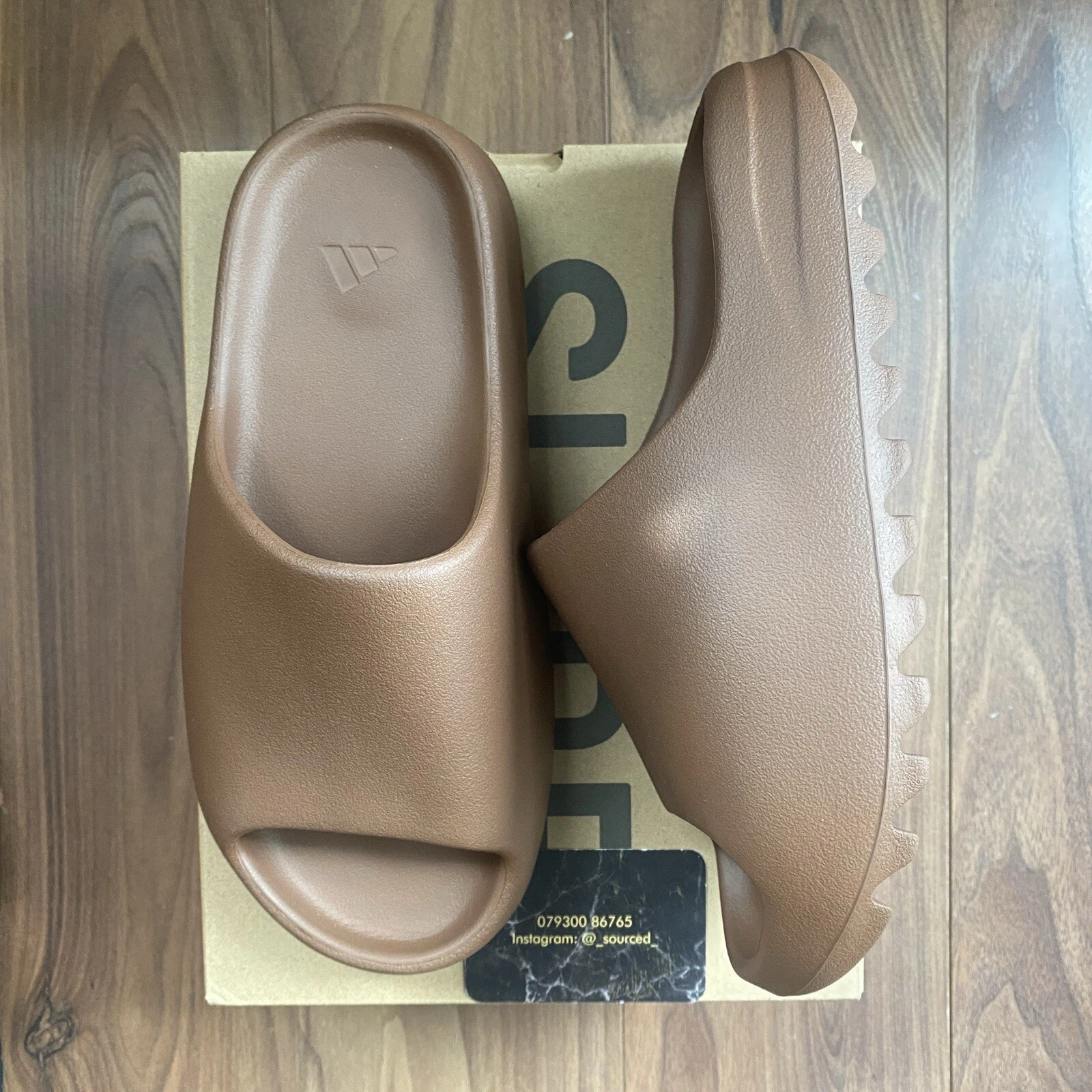 Adidas Kanye West Yeezy Slide Lino UK taglia 8 nuove mai indossate autentiche