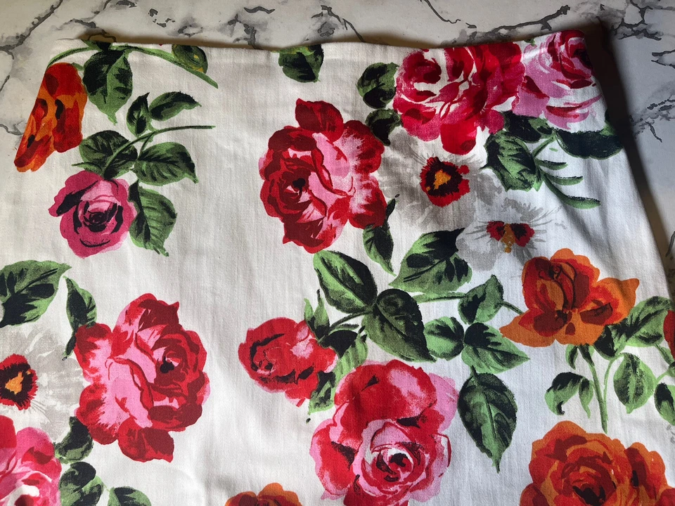 size 10 white floral pencil fitted skirt holiday summer Work Office Straight - Image 3 of 4