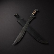 A BEAUTIFUL CUSTOM HANDMADE 18 INCHES LONG IN HIGH STANDARD STEEL HUNTING BOWIE