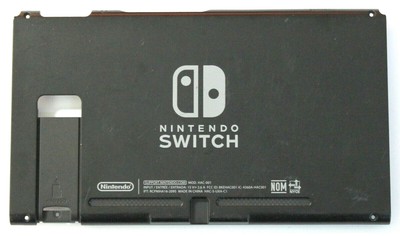 Oem Nintendo Switch Hac 001 Original Black Back Cover Housing Hac S Uxa C1 Fair Ebay