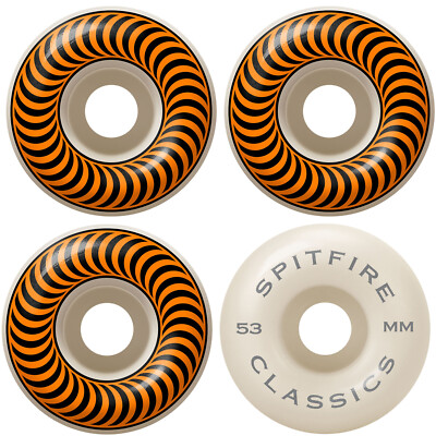 SPITFIRE Skateboard Wheels 53mm CLASSICS White