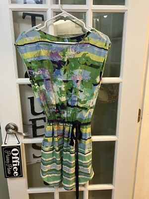 ali ro silk dress Ali Ro Floral Pattern 100% Silk Dress Size 2 Skirt Part Is Lined Just Dry  Cleane
