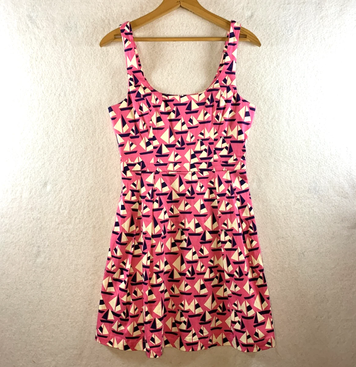 julie brown pink dress NWT Julie Brown Print Jersey Wrap Dress Stretch Pink Black Floral Size P