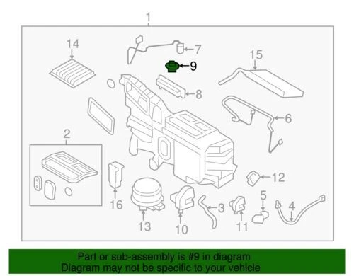 Módulo de control del motor soplador HVAC original Ford Lincoln 2007-2015 MKX 7T4Z-19E624A Foto 2 de 2