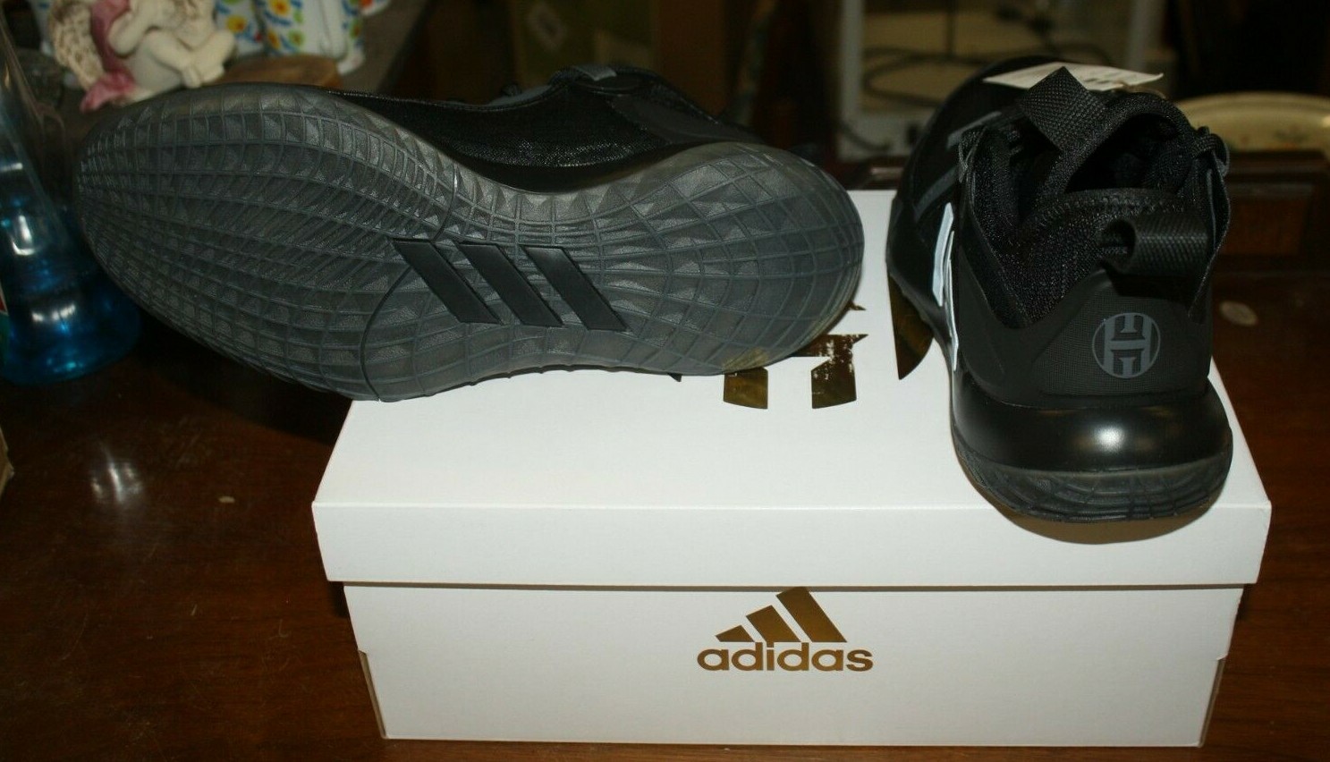NIB ADIDAS HARDEN STEPBACK 2 FZ1075 SHOES SIZE MENS 9 BLACK FREE SHIPPING |  eBay