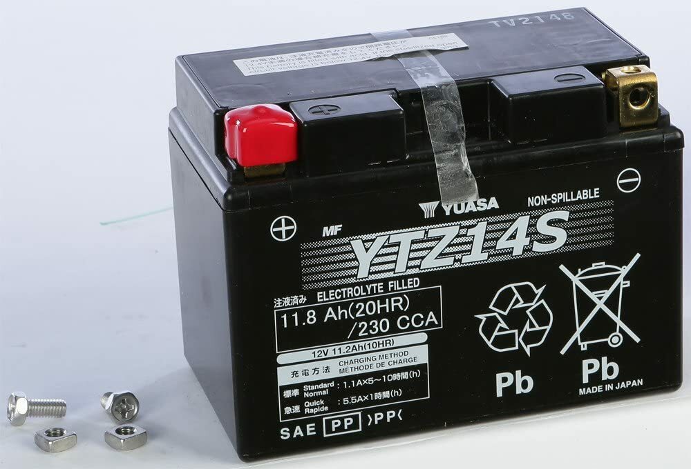 Yuasa GRT YTZ Sealed Battery YTZ14S x 3-7/16 x 4-3/8 Inches