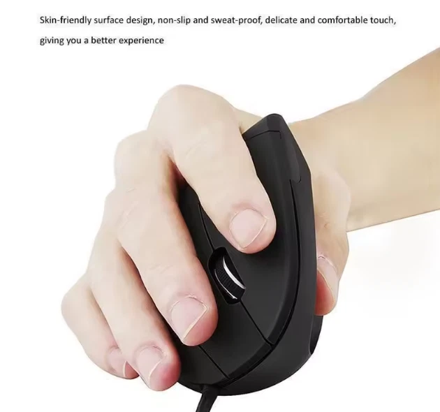 Vertical RGB Ergonomic Gaming Mouse 3200DPI Wired USB Optical for PC/Laptop - Image 2 of 4