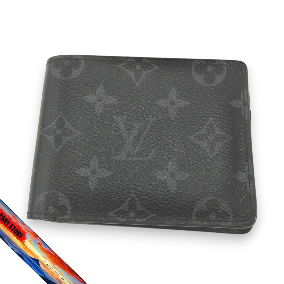 Louis Vuitton Men’s Monogram Eclipse Multiple Bifold Wallet JAPAN  USED