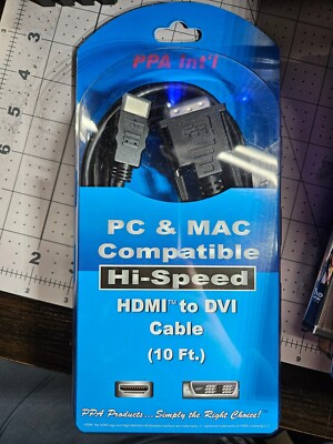 PPA Int'l 10FT Hi-Speed HDMI Cable to DVI  Cable 10ft #3701