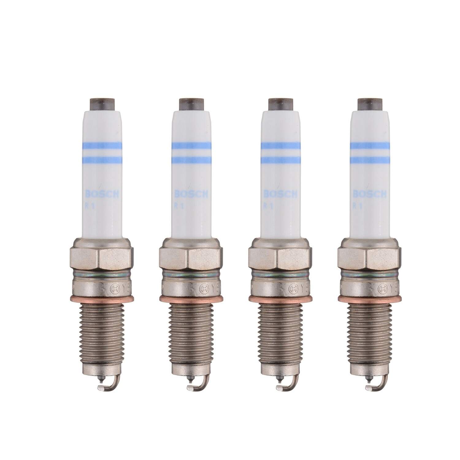 Bosch OE Fine Wire Set of 4 Double Platinum Spark Plugs For VW Jetta 1.4L L4