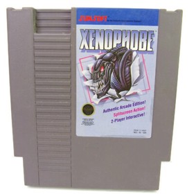 Xenophobe w/ MANUAL & DUST COVER CLEANED & TESTED AUTHENTIC NES Game Cart