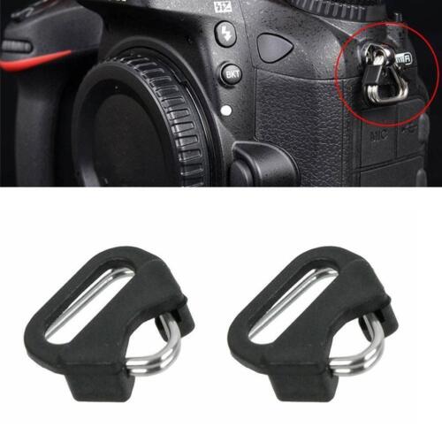 4x Camera Strap Triangle Split Adapter+Cap For Fuji New Lecia V1O6 - Foto 1 di 7