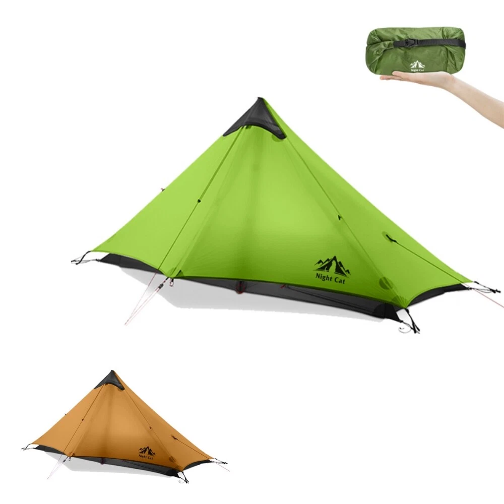Night Cat 1 Person Ultralight Tent for Camping Waterproof Instant Family Tent