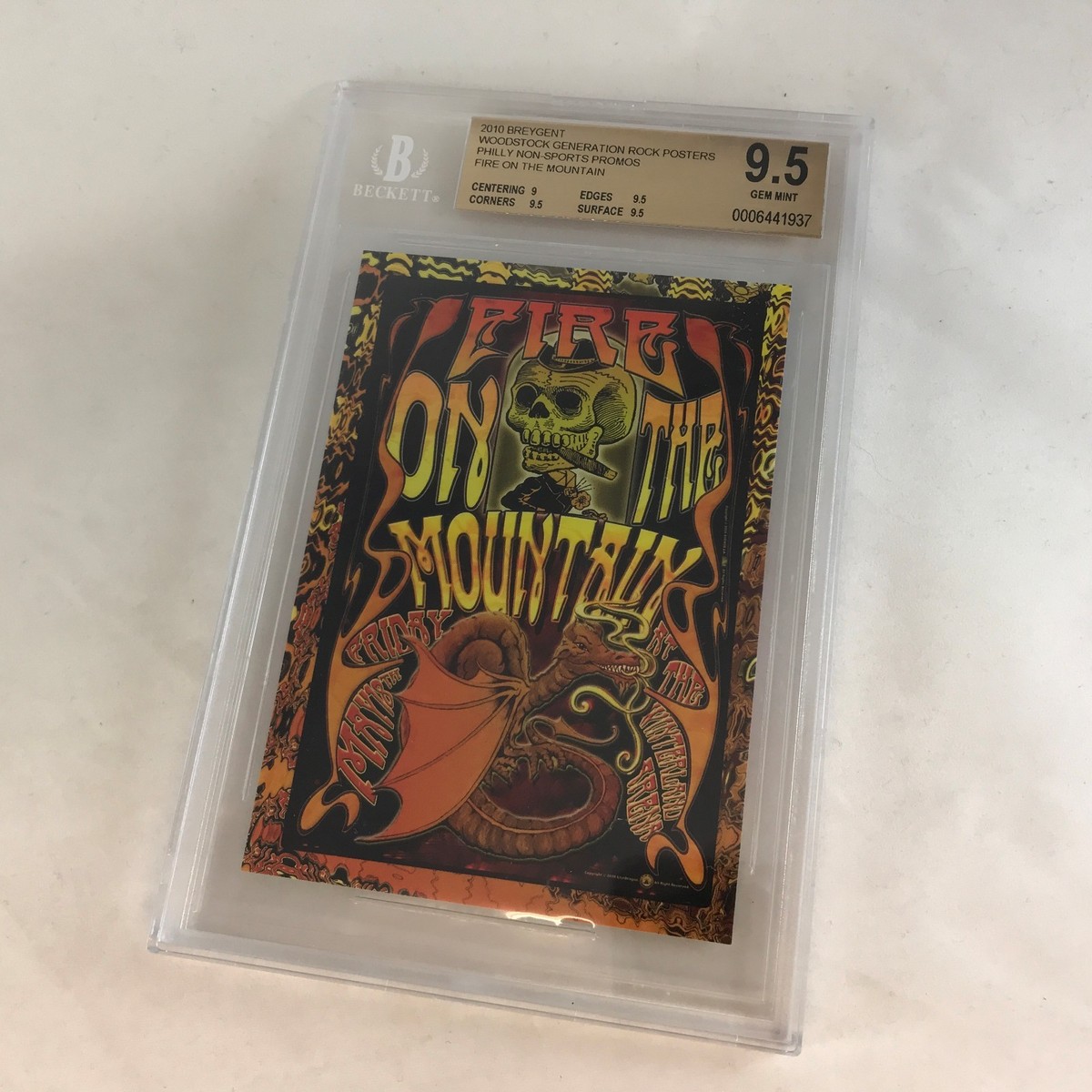 PROMO CARD GRADED by BECKETT: WOODSTOCK GENERATION POSTERS #PHILLY Breygent 