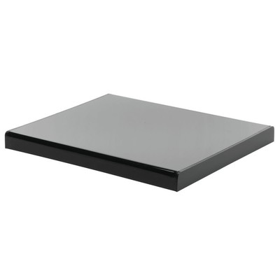 HUBERT Display Riser Modular Black Acrylic Riser - 12''L x 9 3/4''W x 1''H