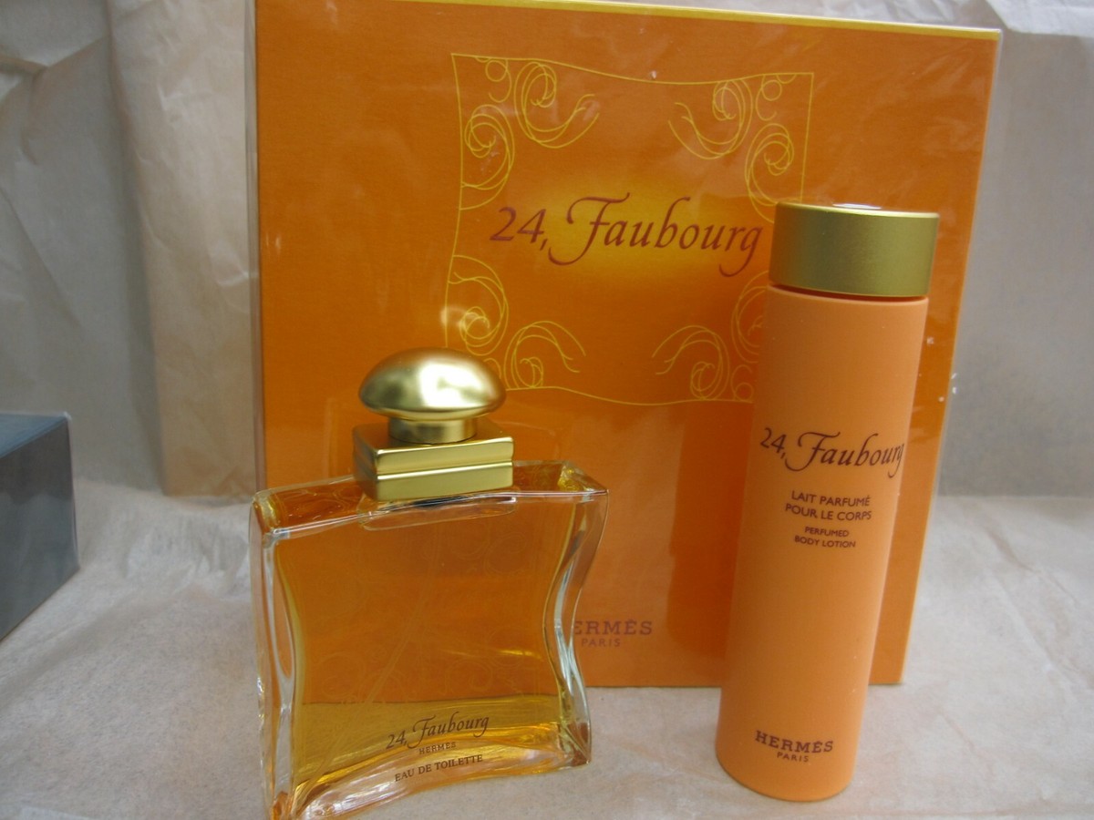 24 FAUBOURG by HERMES PARIS 2 PIECES GIFT SET: 1.6 EDT Spray + 2.5