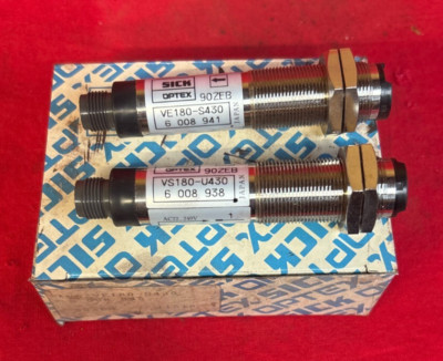 SICK OPTEX THROUGH-BEAM PHOTOELECTRIC SENSOR VS/VE180-S430 6.008 945 **BOX OF 2*