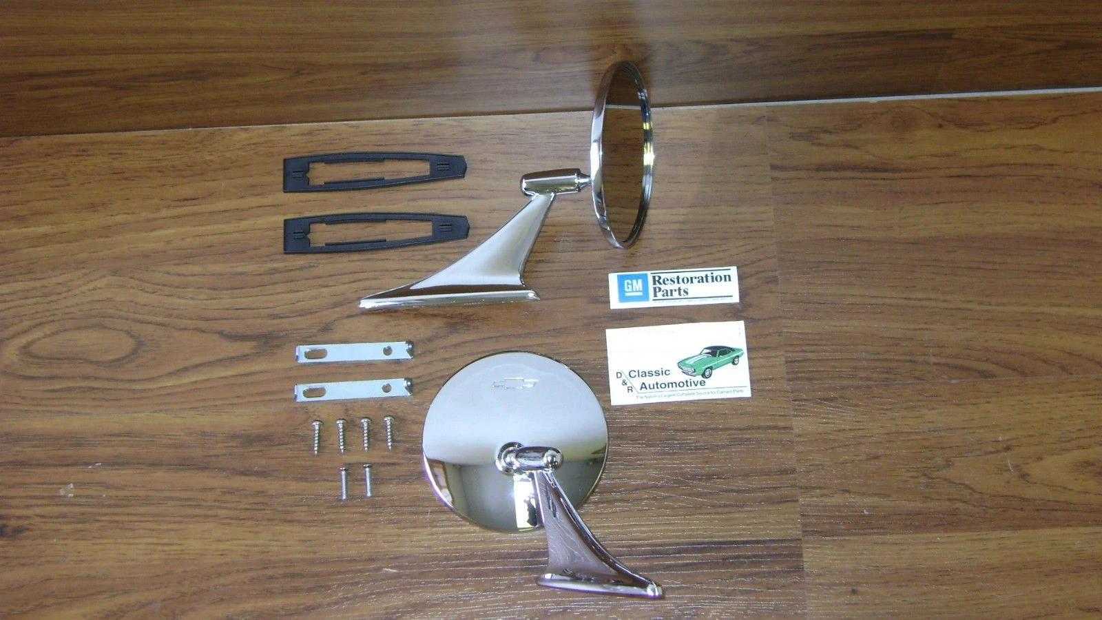 3DAY SALE Premium Round Bowtie Mirrors GM Resto Camaro Nova Chevelle Malibu +hdw
