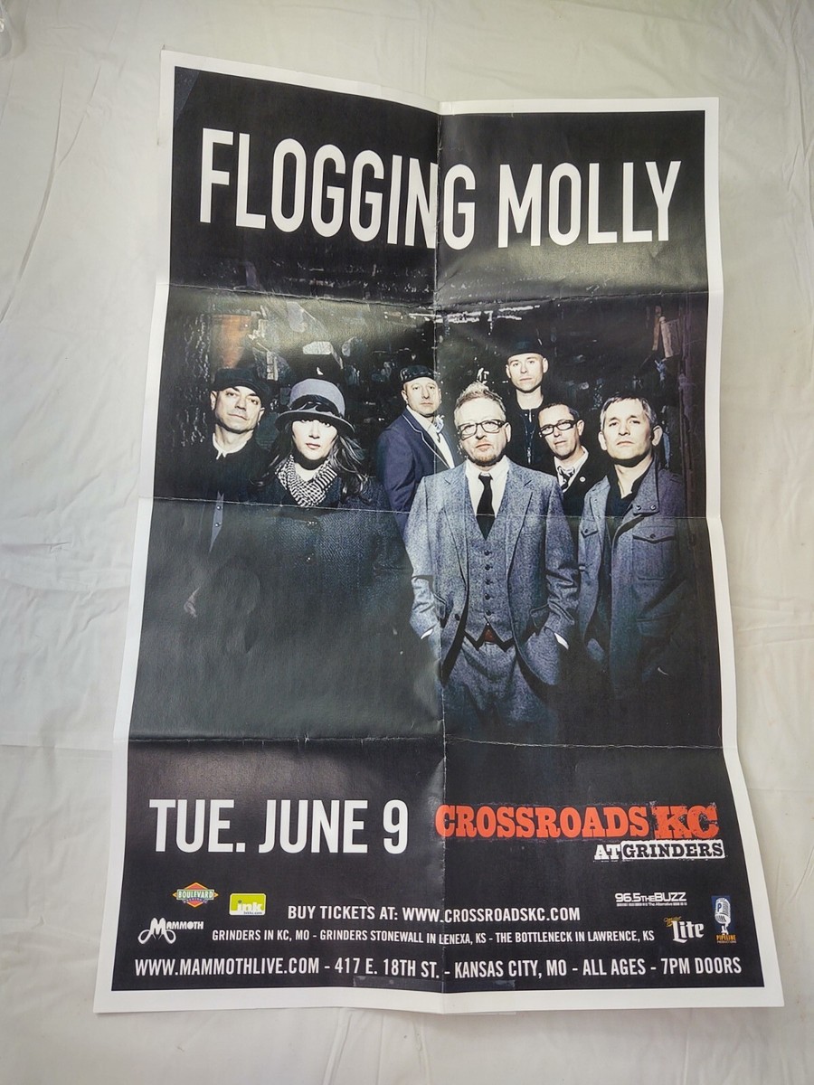Flogging Molly Color Concert Flyer Poster 11x17 Band Photo
