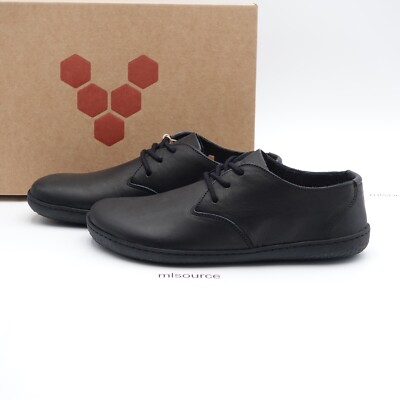 Vivobarefoot RA III Leather Barefoot Shoes Black Women's Size 5