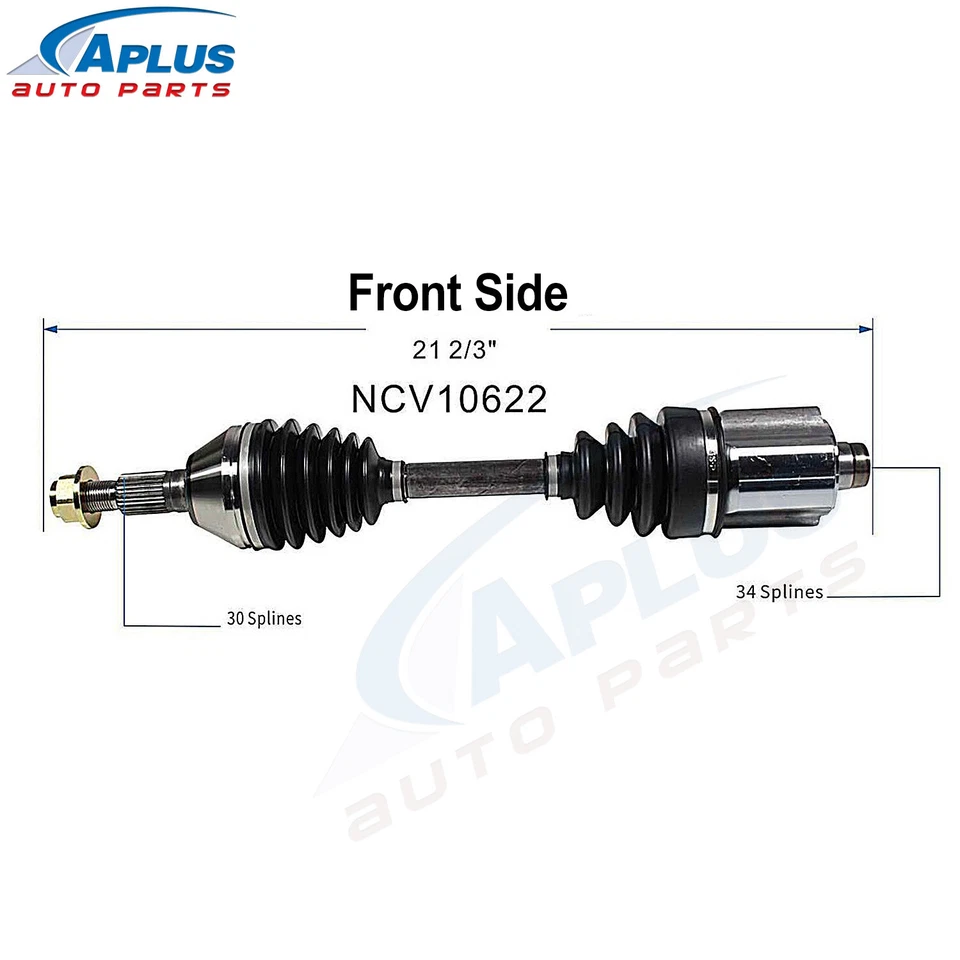 Juego de eje delantero izquierdo y derecho CV para Chevy Malibu Pontiac G6 3,5 L V6 2005-10 Foto 3 de 4