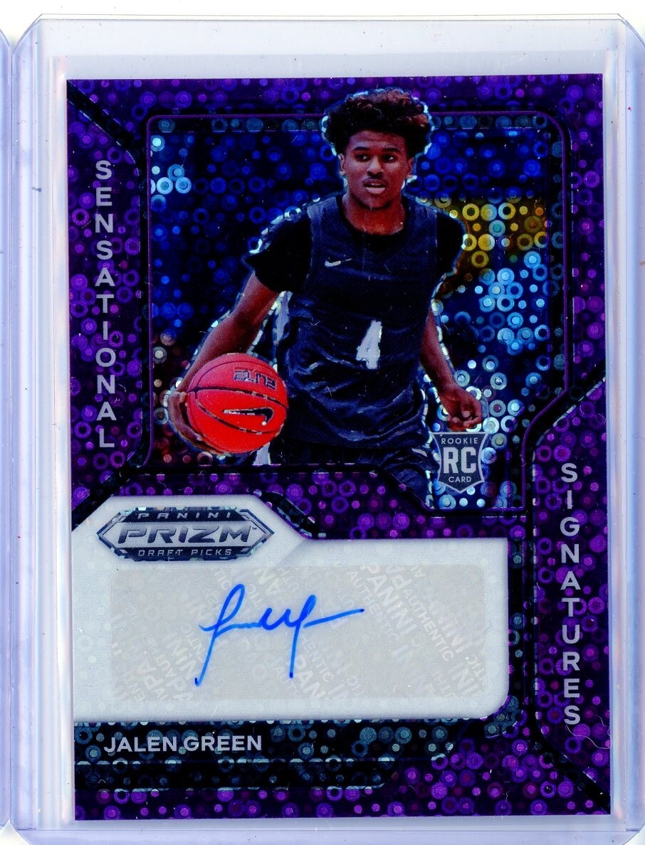 Green Jalen Panini 2021-22 Rookie RC Auto Prizm AUTO Card