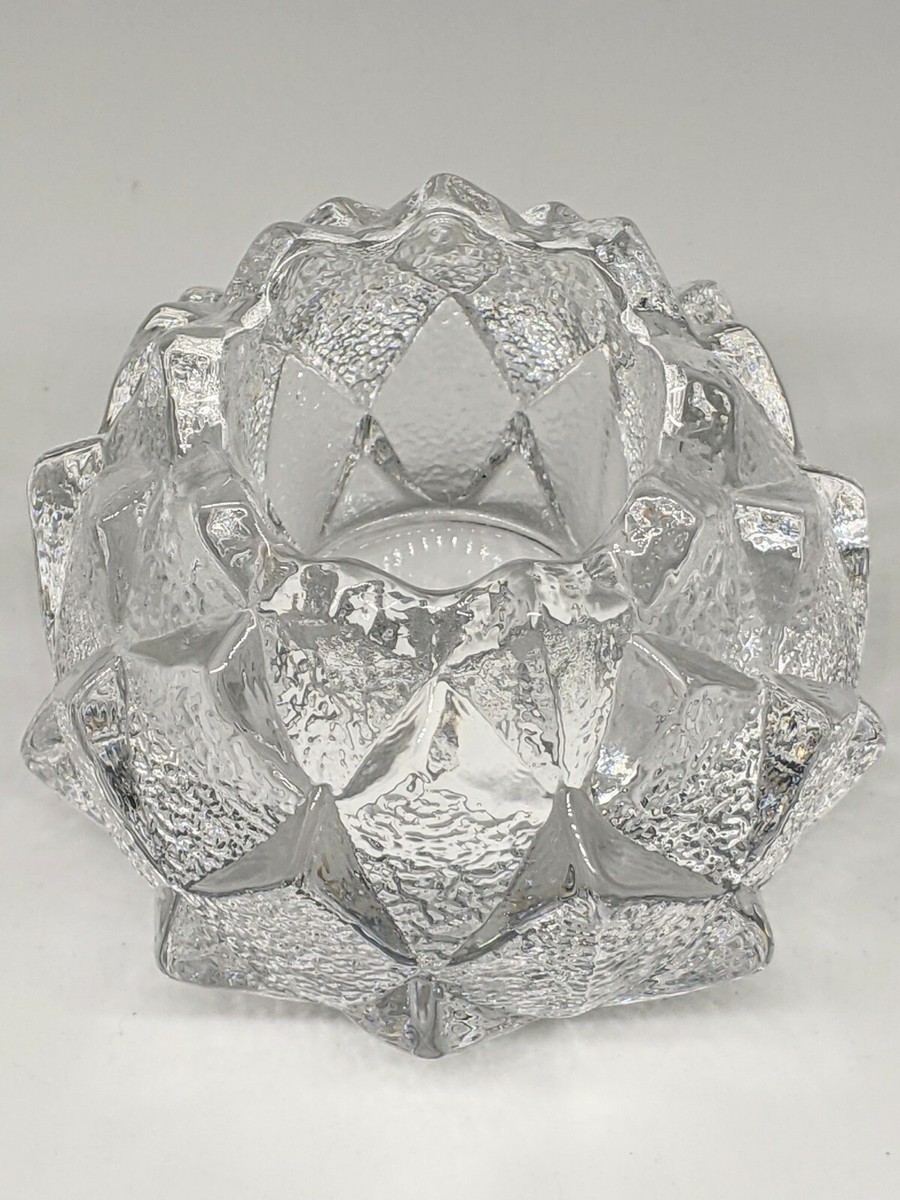 Orrefors Crystal Sweden FIREFLY ARTICHOKE Votive Candle Holder | eBay