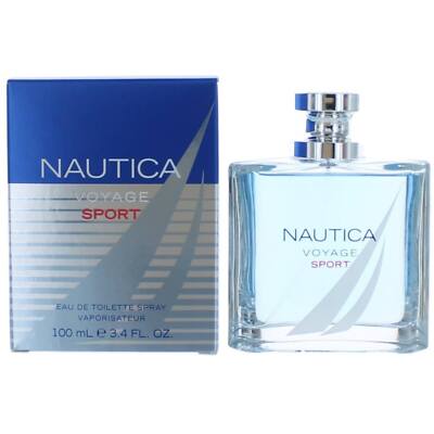 Nautica Men's EDT Spray Voyage Sport Woody Aromatic Fragrance Notes, 3.4 oz