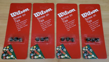 4 Packs Wilson Pool Cue Leather Screw On Tips 3/16" Diameter Thread 12 Tips