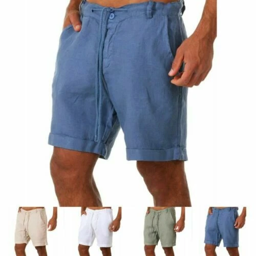 Bermuda da uomo in lino