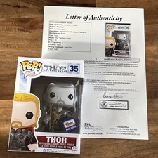 Stan Lee Signed Funko Pop THOR Gemini Exclusive 35 Black and White JSA Authentic