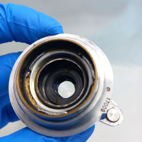 KMZ Industar 22 f/3.5 50mm Collapsible Lens Red P USSR Leica L39 M39 #17009 - Picture 7 of 21