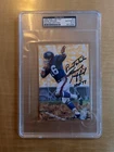 FRANK GIFFORD GOAL LINE ART AUTOGRAPH!! PSA CERTIFIED!! HOF INSCRIPTION!!