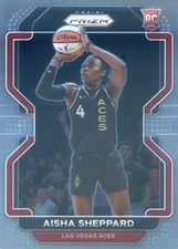 2022 Panini Prizm WNBA AISHA SHEPPARD RC ROOKIE #105 BASE CARD ACES