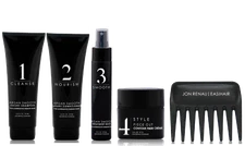 Jon Renau 5PC:Travel Size Argan Shampoo, Conditioner, Mist, Piece Out & Comb