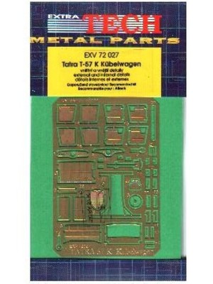 Extratech EXV72027 1/72 PhotoEtch Details for Tatra 57K Automobile (Attack Kit)