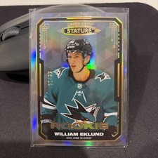 WILLIAM EKLUND 2021-22 UPPER DECK STATURE ROOKIE SHARKS RC /22
