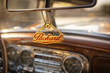 Packard Rearview Mirror Hanging Emblem Etched Brass With Color Choice Pjs0005 Packard Rearview Mirror Hanging Emblem Etched Brass With Color Choice Pjs0005