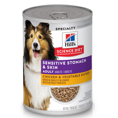 Hill's Science Diet Sensitive Stomach Chicken & Vegetable Dog Food 12x12.8 oz