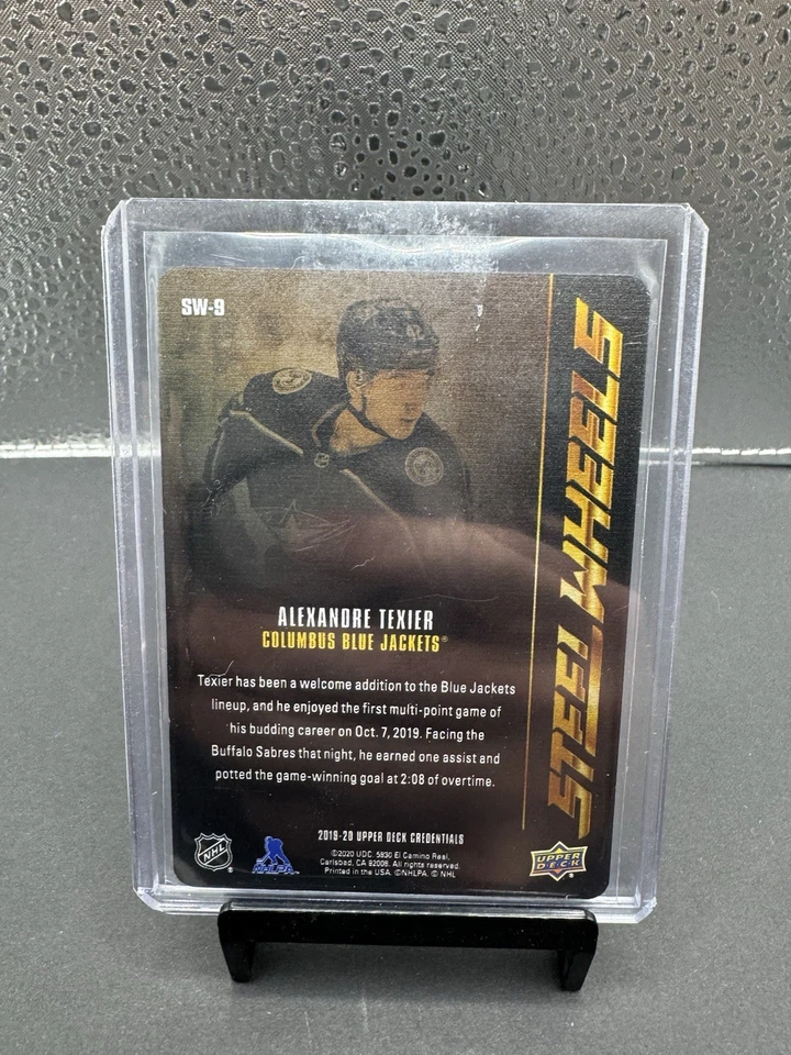 2019-20 Credentials Steel Wheels #SW-9 Alexandre Texier RC chaquetas azules/99 Foto 2 de 2
