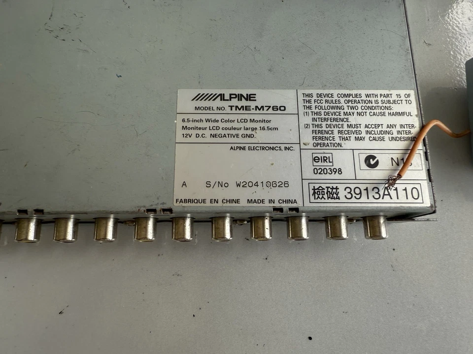 Lote con cables Alpine TME-M760 y Alpine HCE-C105 Foto 2 de 4