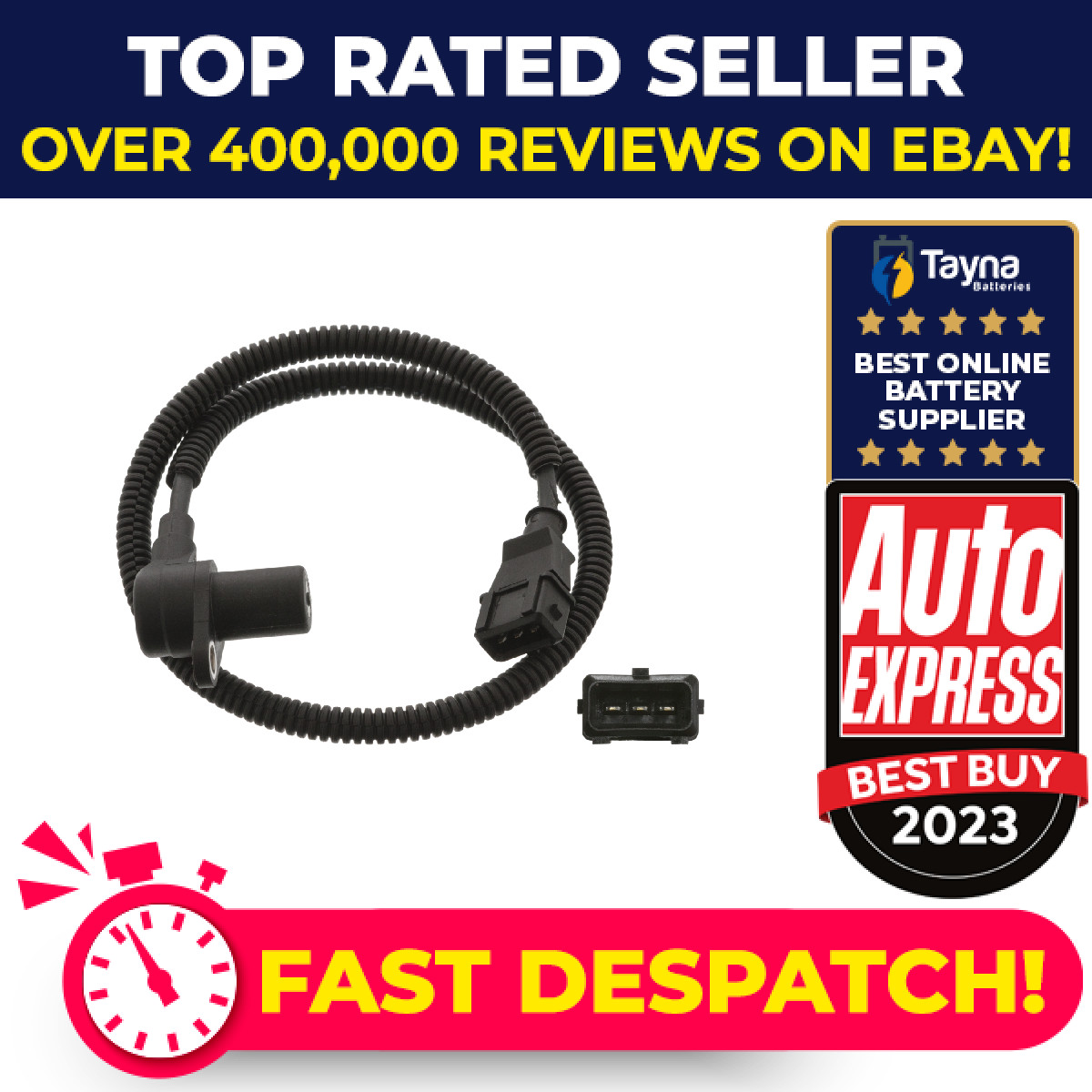 RPM / Crankshaft Sensor fits FIAT DUCATO 230, 244 2.8D 2000 on 500343018 Febi