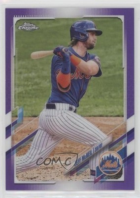 2021 Topps Chrome Purple Refractor 37/299 Jeff McNeil #214 ni4