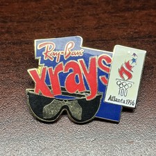 1996 Atlanta Olympics Ray-Ban Xrays Sponsor Sunglasses Lapel Hat Pin
