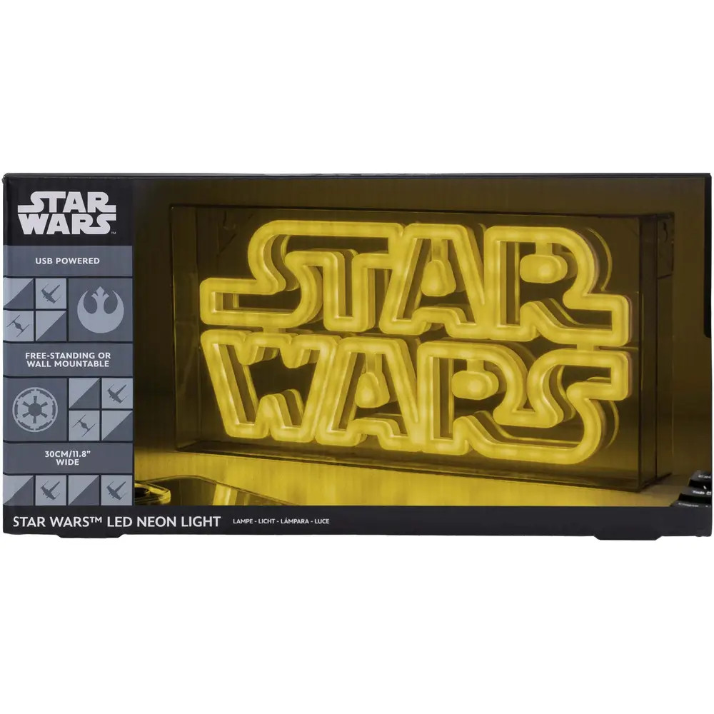 Paladone Products Weiss Tischlampe, Star Wars - Logo - Lampe Led Neon 15.5X30.5cm - Bild 2
