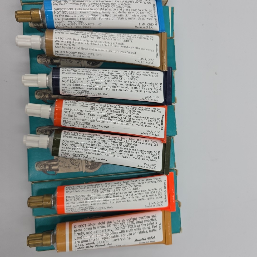 Artex Roll On Decorator Paint Liquid Embroidery Tubes Lot of 20