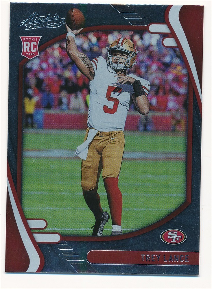 TREY LANCE 2021 ABSOLUTE FOOTBALL #103 RC ROOKIE SAN FRANCISCO 49ERS MINT