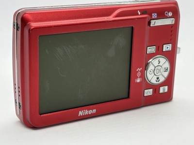 Near MINT] Nikon COOLPIX S200 Red 7.1MP 3x Zoom Compact Digital