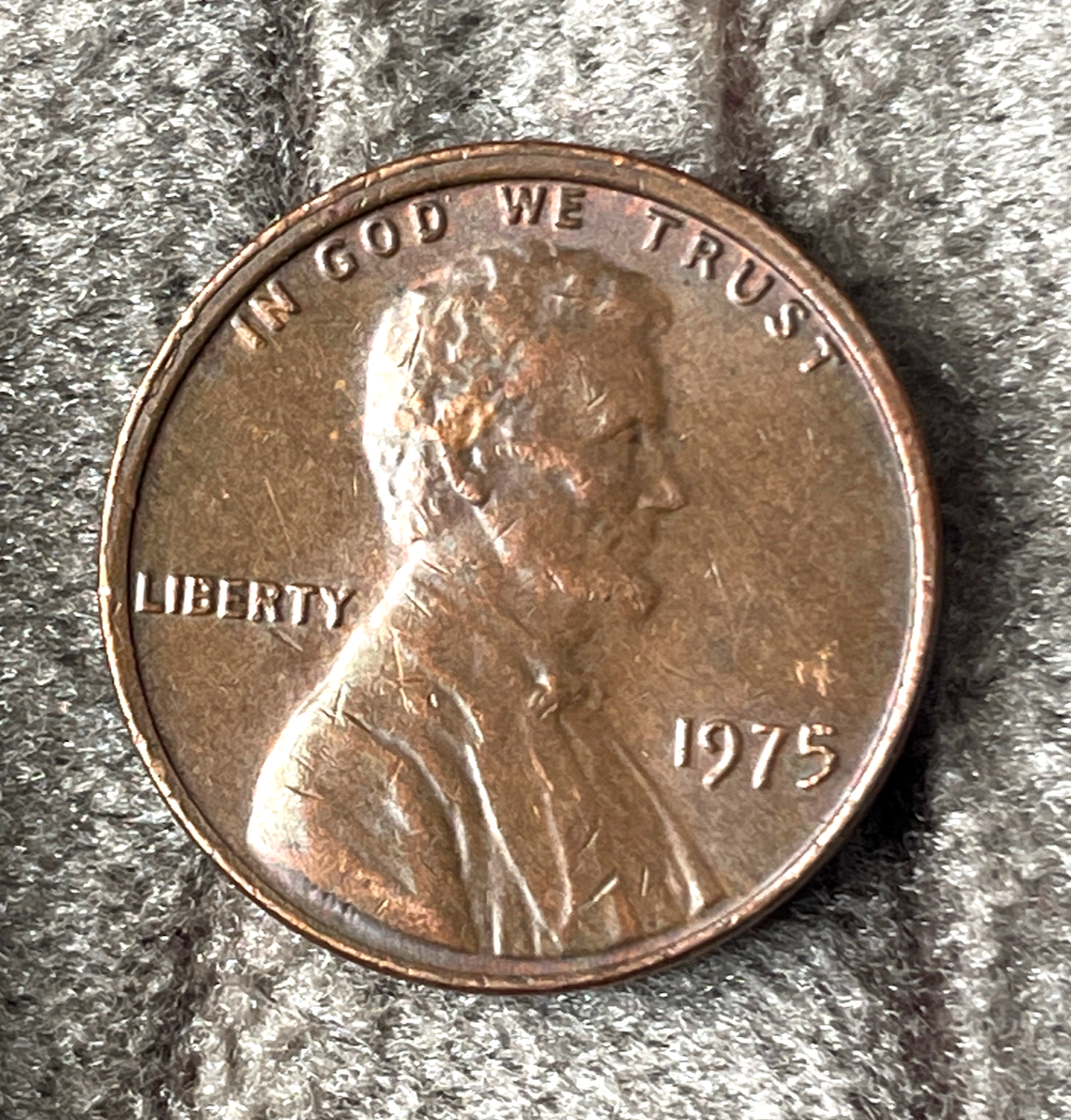 1975 1Cent AU58 ズレエラー 1975 Lincoln Penny, Double Rim, No Mint Mark Error Coin | eBay